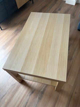 Mesa de centro madera clara Ikea