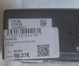 Pedales Shimano XT SPD