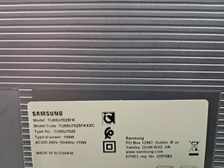 Televisor LED Samsung 65" TU 65U7025F