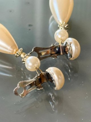 Orecchini Pendenti Vintage Perle