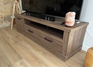 Mueble TV madera y metal