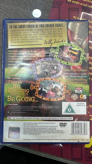 Videojuego PS2 Charlie and the chocolate factory