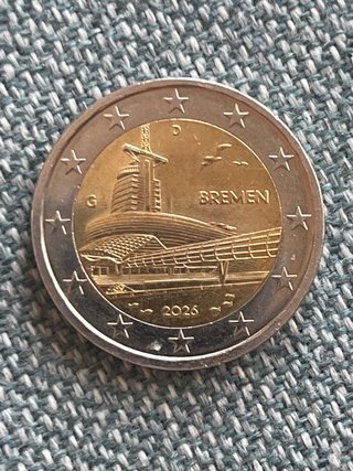 Moneda 2€ Conmemorativa Bremen 2026
