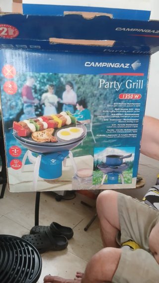 Barbacoa portatile a gas per campeggio