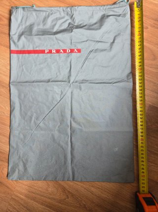 Funda Guardapolvo Prada Cordón Gris 36cm x 52cm