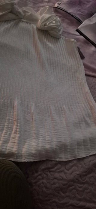 Blusa blanca talla única da como una L