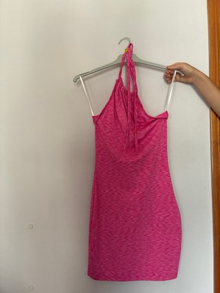Vestido rosa halter