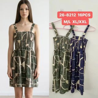 Vestido de algodón con estampado