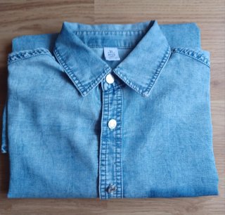 Camisa denim azul claro H&M T. M | Ligera