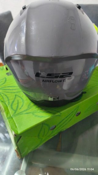 SOLO HOY !nCasco Moto Jet LS2 Airflow II Gris Tall