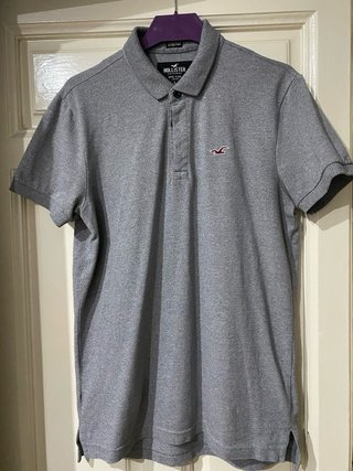 Polo Hollister gris talla S