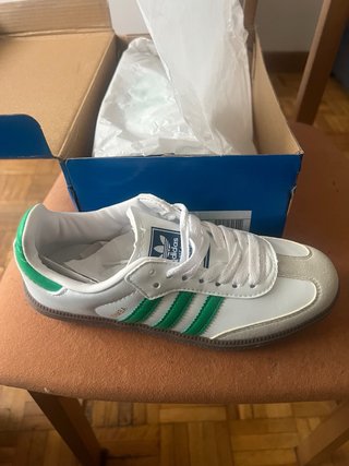 Adidas Samba OG Blanco/Verde Talla 38