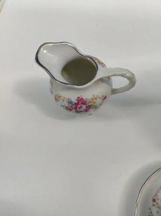Juego de café Bidasoa porcelana floral,
