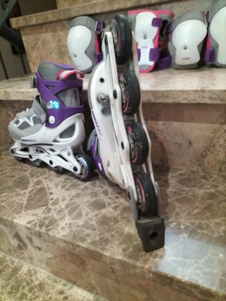 Patines en linea niña talla 32 a 35 + protecciones