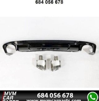Difusor Trasero Audi A5 Sportback SLine 2017 Look
