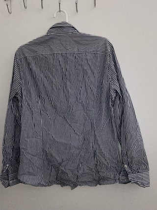 Camisa Calvin Klein Rayas Azul/Blanco Talla M