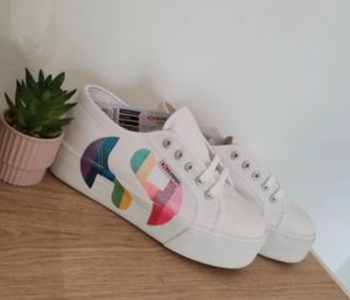 Zapatillas Superga Plataforma Talla 38 Arcoíris