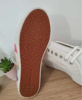 Zapatillas Superga Plataforma Talla 38 Arcoíris