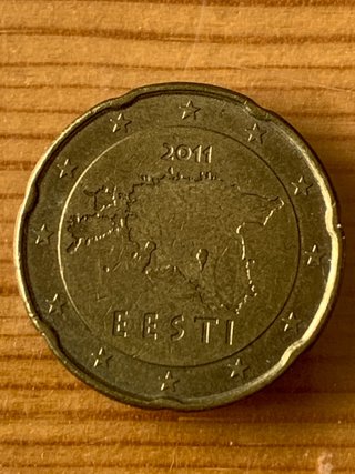 Moneda 0,20€ Estonia 2011