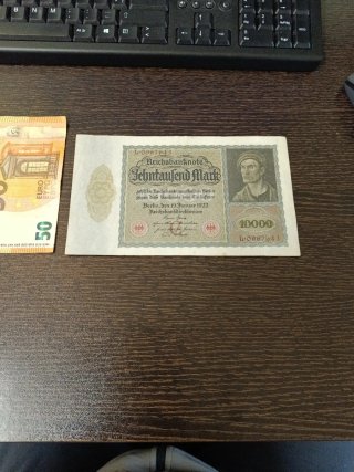 3 Billetes grandes y diferentes 10000 marcos 1922