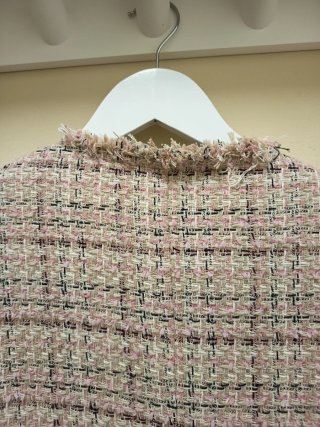 Chaqueta Tweed Mango Multicolor Talla M