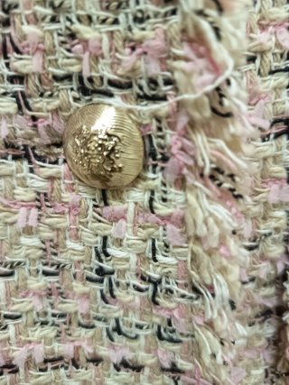 Chaqueta Tweed Mango Multicolor Talla M
