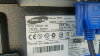 Monitor Samsung 19 VGA 16:9