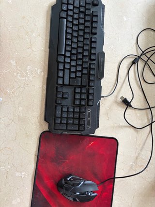 Teclado, Ratón y Alfombrilla Mars Gaming
