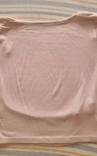 Camiseta rosa manga corta