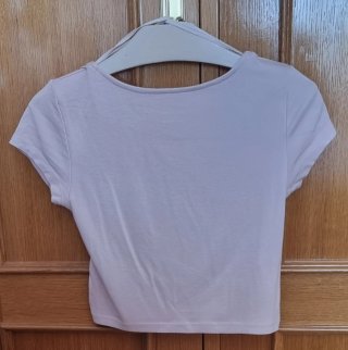 Camiseta rosa manga corta