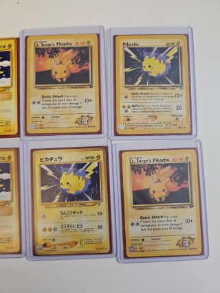 Lote Cartas Pokémon Eléctricos (Pikachu, Electabuz