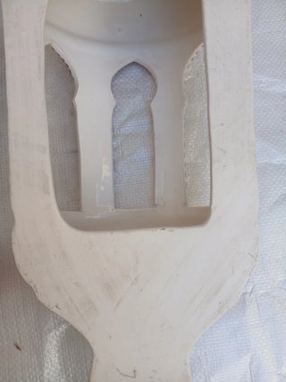 Pareja Apliques Cerámica Rojo Blanco