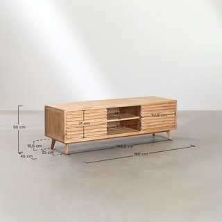Mueble TV Madera Maciza