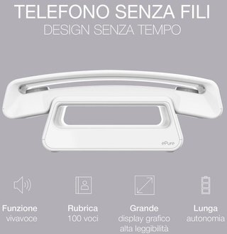 Teléfono Inalámbrico Alcatel ePure Blanco
