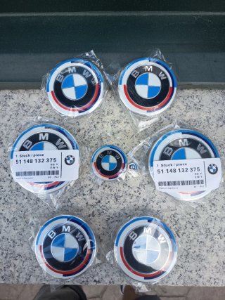 8 Anagramas BMW 50 Aniversario Set Completo