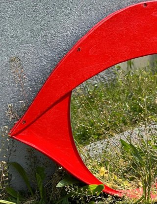 Specchio Nembula Design Rosso