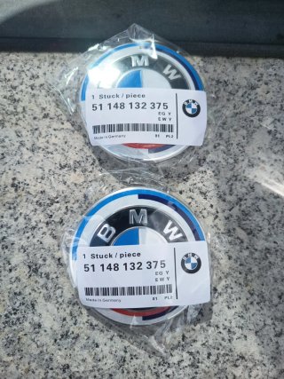 2 Emblemas BMW 50 Aniversario Capó/Maletero
