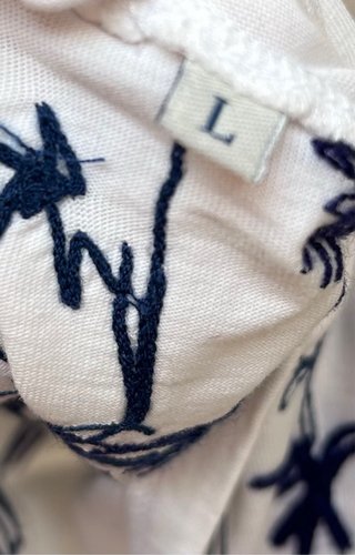 Maglietta Moncler Bianca con Disegno