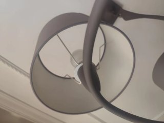 Lámpara de techo tela y metal