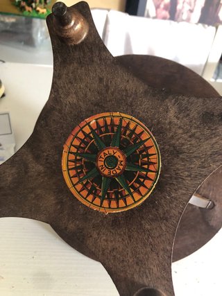Mappamondo da tavolo in legno