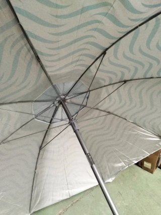 Sombrilla playa antiviento Ø220cm Aktive olas azul