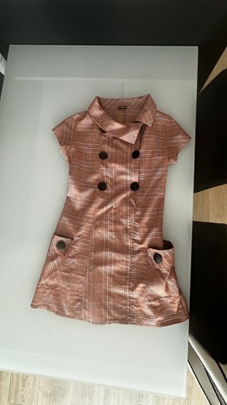 Vestido casual a cuadros