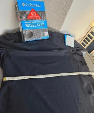 CAMISETA TERMICA COLUMBIA NEGRA NUEVA Y ORIGINAL