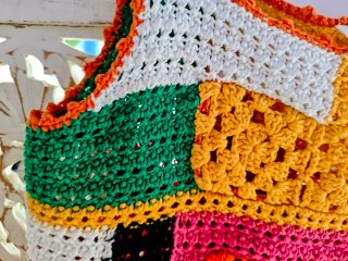 Top Crochet Zara Multicolor Talla Única