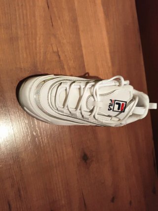Zapatillas Fila Blancas y Plateadas Talla 40 mujer