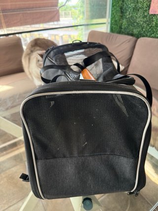 Transportín para mascotas gris