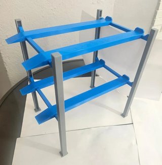 Elevador/expositor coches rc 1/18 en 3D