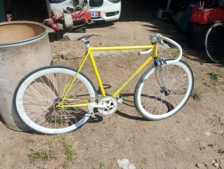 Bicicleta Amarilla Fixie