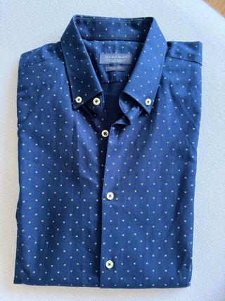 Camisa Zara Slim Fit Estampada M