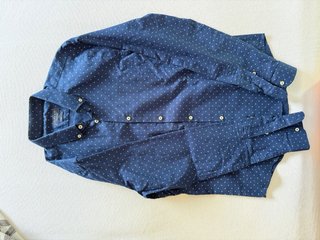 Camisa Zara Slim Fit Estampada M